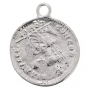 Pendentif pièce de monnaie Romaine 22x19 mm - Argent 925 x1