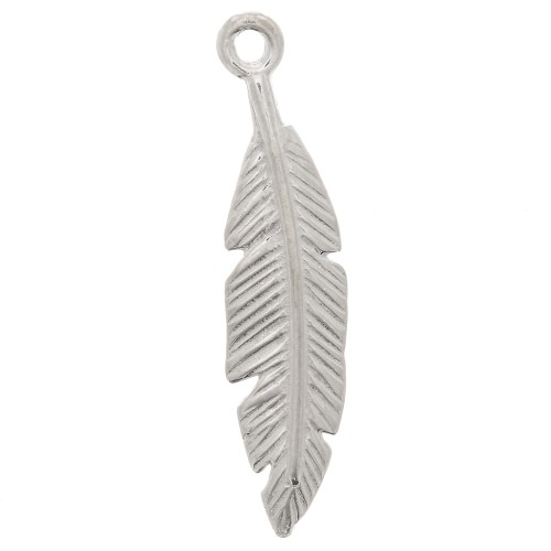 Pendentif plume 24x6 mm - Argent 925 x1