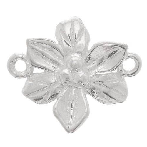 Intercalaire fleur 15x13 mm - Argent 925 x1