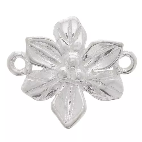 Intercalaire fleur 15x13 mm - Argent 925 x1