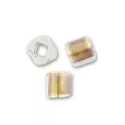 Cubes Toho 1.5 mm TC-01-994 - Crystal AB Gold Lined x10g