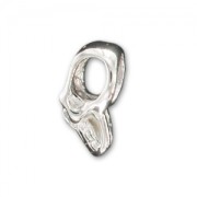 Perle Tête de mort 13,5 mm en Argent 925 x1