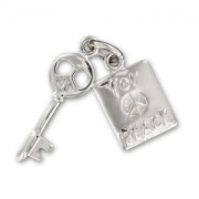 Breloque clé for peace 21 mm en Argent 925 x1|raw }}