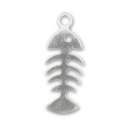 Breloque arètes de poisson 18 mm en Argent 925 x1