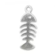 Breloque arètes de poisson 18 mm en Argent 925 x1
