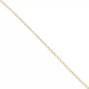 Chaîne maille Forçat limée 1.7 mm en Gold filled (or laminé)  x50cm