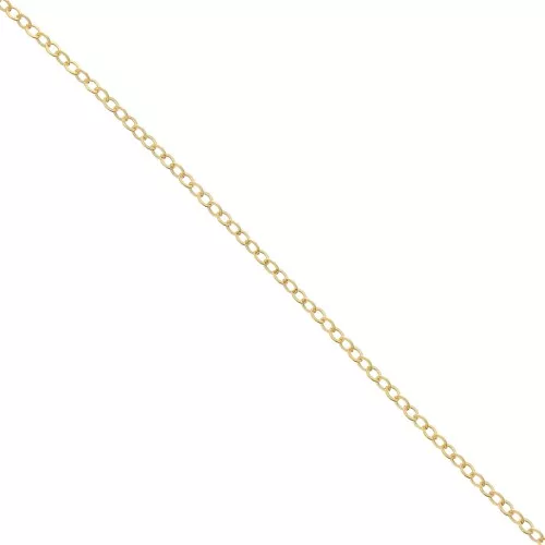 Chaîne maille Forçat limée 1.7 mm en Gold filled (or laminé)  x50cm