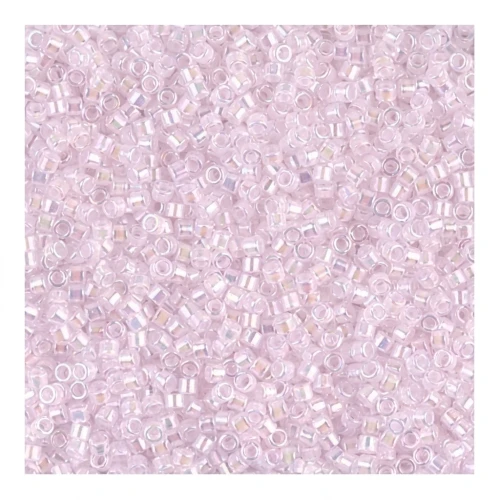 Miyuki Delica 11/0 DB0055 - Pink Lined Crystal AB x8g