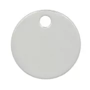 Sequin rond 8 mm - médaille à graver - Argent 925 x1