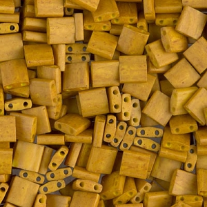 Miyuki Tila Beads 5x5x1.9 mm TL-2312 - Mat Op Mustard x10g