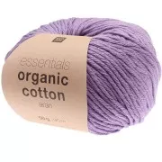 Essentials Organic Cotton Aran - Lilas x 50g