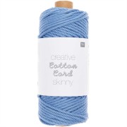 Bobine de corde en coton pour macramé 3mm -Creative Cotton Cord Skinny Bleu x 55m