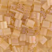Miyuki Tila Beads 5x5x1.9 mm TL-0132FR - Mat Tr Lt Topaz AB x10g