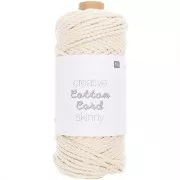Bobine de corde en coton pour macramé 3mm -Creative Cotton Cord Skinny Ecru x 55m