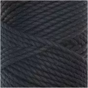Bobine de corde en coton pour macramé 3mm -Creative Cotton Cord Skinny Noir x 55m
