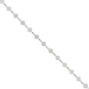 Chaîne maille Fantaisie losange 4 mm en Argent 925 x50cm