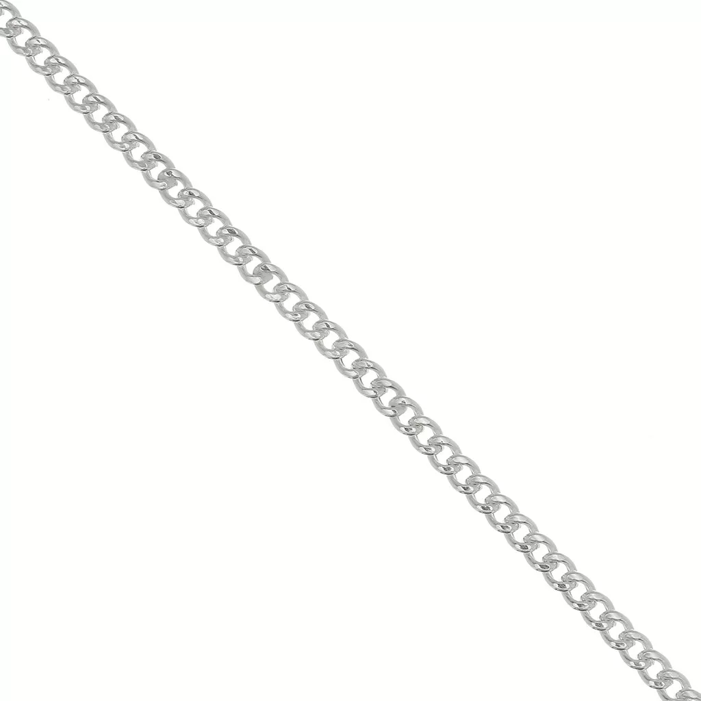 Chaîne maille Gourmette mm en Argent 925 x50cm Perles Co