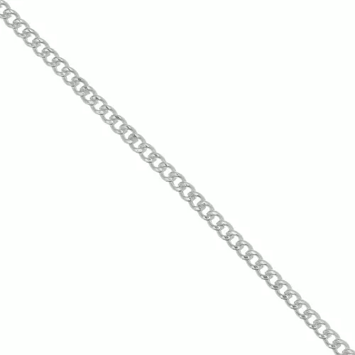 Chaîne maille Gourmette 3 mm en Argent 925 x50cm