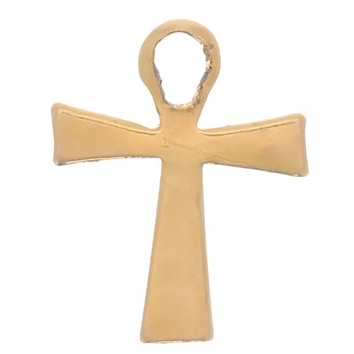 Mini breloque croix 8.5x6.5 mm - Gold filled (or laminé) x1