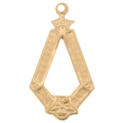 Pendentif goutte travaillée 19x11 mm - Gold filled (or laminé)  x1|raw }}
