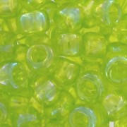 Rocaille Toho 8/0 TO8R0164 - Transparent Rainbow Lime Green x8g|raw }}