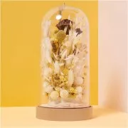 Lin séché jaune pour composition florale x1 tige