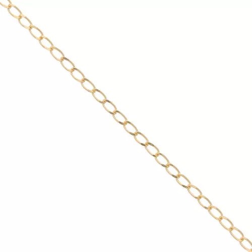 Chaîne maille cheval 2,5 mm Doré à l'or fin x1m