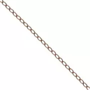 Chaîne maille cheval 2,5 mm cuivré vieilli x1m