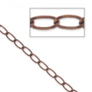 Chaîne maille cheval 2,8 mm cuivré vieilli x1m