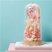 Lagurus séchés - rose - pour composition florale x5 tiges