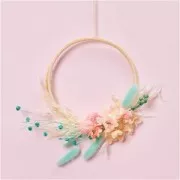 Lagurus séchés - rose - pour composition florale x5 tiges