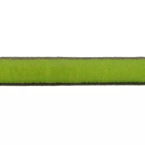 Lacet cuir 5x2 mm Pistache x30cm