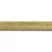 Lacet cuir reconstitué double-face 3 mm Gold x1m