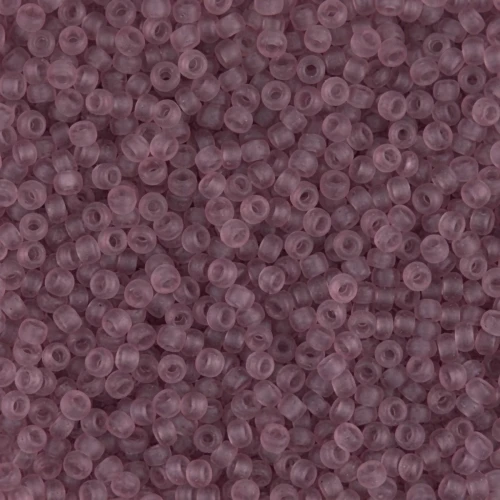 Rocaille Miyuki 11/0 142F - Transparent Smoky Amethyst Mat x8g
