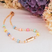 Assortiment de perles Pony beads - 8x6 mm Multicolore x50