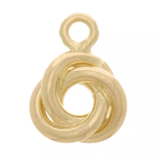 Mini breloque 3 anneaux entrelacés 6x5 mm - Gold filled (or laminé) x1