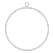 Pendentif cercle 27x25 mm - Argent 925 x1