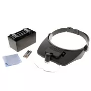 Loupe binoculaire frontale avec lentilles x1.2, x1.8, x2.5, x3.5 et led x1