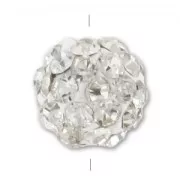 Ronde plasticine strass Coréen 8 mm Crystal  x1