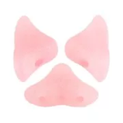 Perles en verre Hélios® par Puca® 6x10 mm - Rose Opal Mat x10g