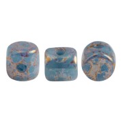 Minos® par Puca® 2.5x3 mm - Opaque Blue Turquoise Bronze x5g|raw }}