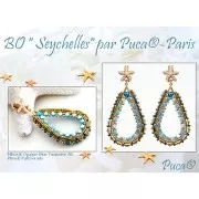 Minos® par Puca® 2.5x3 mm - Opaque Blue Turquoise Bronze x5g