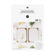 Set de recharge de 32 papiers buvard pour presse à fleurs 20x13 cm - Blanc|raw }}