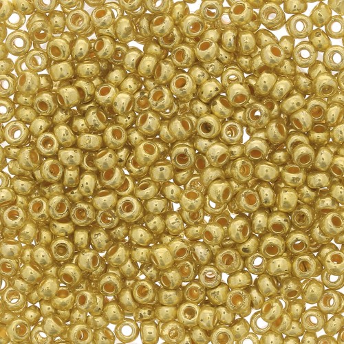 Perles rocailles Preciosa  11/0 2 mm - Terra Métallique - Zest x20g