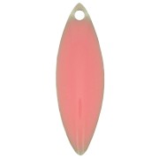 Sequins navette en métal et résine époxy 16x5 mm - Rose clair x6|raw }}