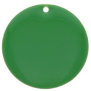 Sequin rond en métal et résine époxy 25 mm - Vert x1