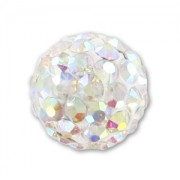 Semi-percée plasticine strass Coréen 8 mm Crystal AB x1|raw }}