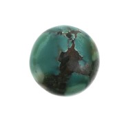 Cabochon rond 15 mm Turquoise naturelle x1