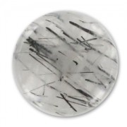 Cabochon rond 15 mm Quartz Rutile x1|raw }}