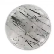 Cabochon rond 15 mm Quartz Rutile x1